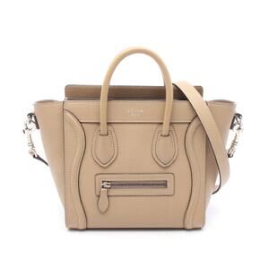 Celine Luggage Shopper Handbag Brown Leather